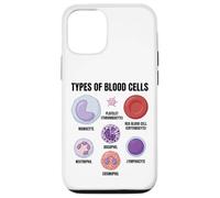 Types of Blood Cells Science Hematology Diagram Educational Case for iPhone 12/12 Pro