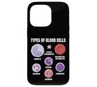 Types of Blood Cells Science Hematology Diagram Educational Case for iPhone 13 Pro