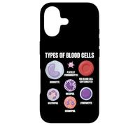 Types of Blood Cells Science Hematology Diagram Educational Case for iPhone 17
