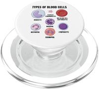 Types of Blood Cells Science Hematology Diagram Educational PopSockets PopGrip for MagSafe