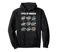 Types Of Bridges Chart Civil Engineering Architecture Pullover Hoodie