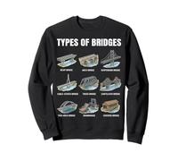 Types Of Bridges Chart Civil Engineering Architecture Sweatshirt