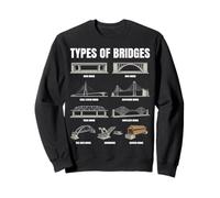 Types Of Bridges Chart Civil Engineering Architecture Sweatshirt