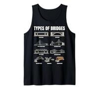 Types of Bridges Chart Civil Engineering Architecture Tank Top