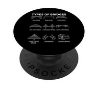 Types Of Bridges Civil Engineering Architecture Diagram PopSockets Adhesive PopGrip