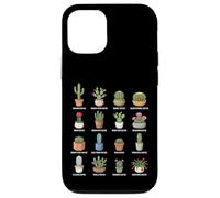 Types of Cactus in Pots Botanical Plant Chart Case for iPhone 12/12 Pro