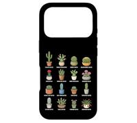 Types of Cactus in Pots Botanical Plant Chart Case for iPhone 17 Pro