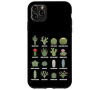 Types of Cactus Species Botanical Plant Chart Case for iPhone 11 Pro Max