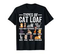 Types of Cat Loaf Cute Kitten Kawaii Cats, Cat Lover Men WOM T-Shirt