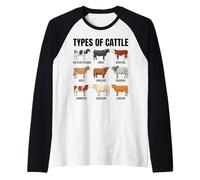 Types of Cattle Breeds Collection Raglan Baseball Tee