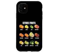 Types of Citrus Fruits Botanical Chart Plants Enthusiasts Case for iPhone 11
