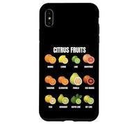 Types of Citrus Fruits Botanical Chart Plants Enthusiasts Case for iPhone XS Max