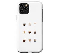 Types of Coffee Funny Caffeine Lover Barista Case for iPhone 11 Pro