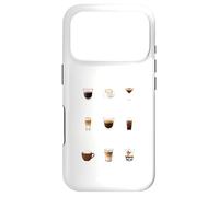 Types of Coffee Funny Caffeine Lover Barista Case for iPhone 17 Pro