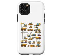 Types of Construction Vehicles Heavy Machinery Chart Case for iPhone 11 Pro