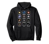 Types of Cosmic Structures Star Systems, Nebulae & Galaxies Pullover Hoodie