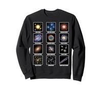 Types of Cosmic Structures Star Systems, Nebulae & Galaxies Sweatshirt