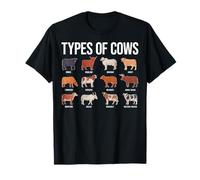 Types of Cows - Dairy Farming Cow Lover Farmer Gifts T-Shirt