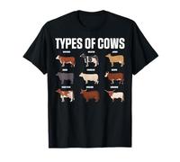 Types of Cows - Rancher Cow Lover Farmer Dairy Farming T-Shirt
