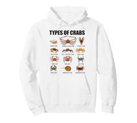 Types of Crabs Marine Wildlife Educational Crab Species Pullover Hoodie
