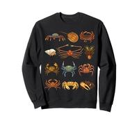 Types of Crabs Marine Wildlife Educational Crab Species Sweatshirt