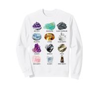 Types of Crystals Educational Geology Chart Sweatshirt