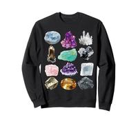 Types of Crystals Educational Geology Chart Sweatshirt
