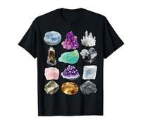 Types of Crystals Educational Geology Chart T-Shirt