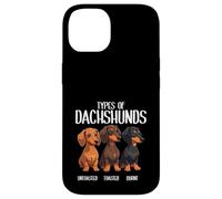 Types Of Dachshunds Funny Wiener Dog Cute Sausage Dog Case for iPhone 14