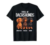 Types Of Dachshunds Funny Wiener Dog Cute Sausage Dog T-Shirt