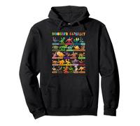 Types of Dinosaurs Alphabet A-Z ABC Dino Boys Kids Girls Pullover Hoodie