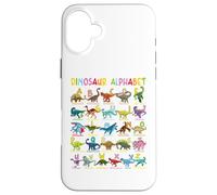 Types Of Dinosaurs Alphabet A-Z ABC Dino Identification Case for iPhone 16 Plus