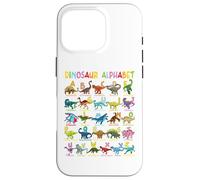 Types Of Dinosaurs Alphabet A-Z ABC Dino Identification Case for iPhone 16 Pro