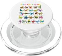 Types Of Dinosaurs Alphabet A-Z ABC Dino Identification PopSockets PopGrip for MagSafe
