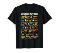 Types of Dinosaurs Alphabet A Z ABC Dino Identification T-Shirt