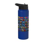 Types of Dinosaurs Alphabet ABC A-Z Dino Lover Kids Boys Stainless Steel Insulated Water Bottle