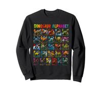 Types of Dinosaurs Alphabet ABC A-Z Dino Lover Kids Boys Sweatshirt