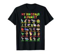Types Of Dinosaurs Alphabet Dino Identification T-Shirt