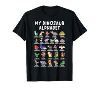 Types Of Dinosaurs Alphabet Dino Identification T-Shirt