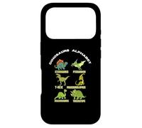 TYPES of DINOSAURS CUTE DINO Alphabet A-Z ABC kids for boys Case for iPhone 17 Pro