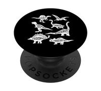 Types Of Dinosaurs Dino Identification - Cute Sweet PopSockets Adhesive PopGrip