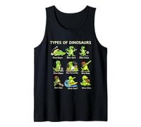 Types of Dinosaurs Funny Dino-Snore Tank Top