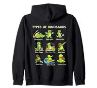 Types Of Dinosaurs Funny Dino-Snore Zip Hoodie