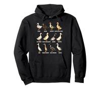 Types of Domestic Ducks Breeds Identification Chart Pullover Hoodie