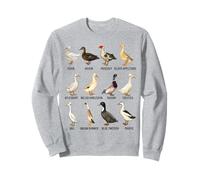 Types of Domestic Ducks Breeds Identification Chart Sweatshirt