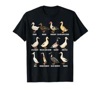 Types of Domestic Ducks Breeds Identification Chart T-Shirt
