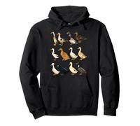 Types of Domestic Ducks Breeds Waterfowl Animals Pullover Hoodie