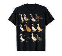 Types of Domestic Ducks Breeds Waterfowl Animals T-Shirt