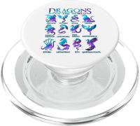 Types of Dragons Dragons Of The World Galaxy Dragon Lover PopSockets PopGrip for MagSafe