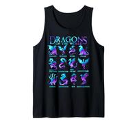Types of Dragons Dragons of The World Galaxy Dragon Lover Tank Top